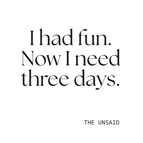 I had fun. Now I need three days.