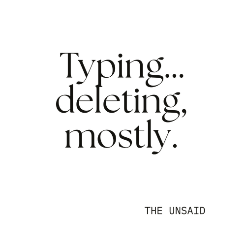 Typing… deleting, mostly.