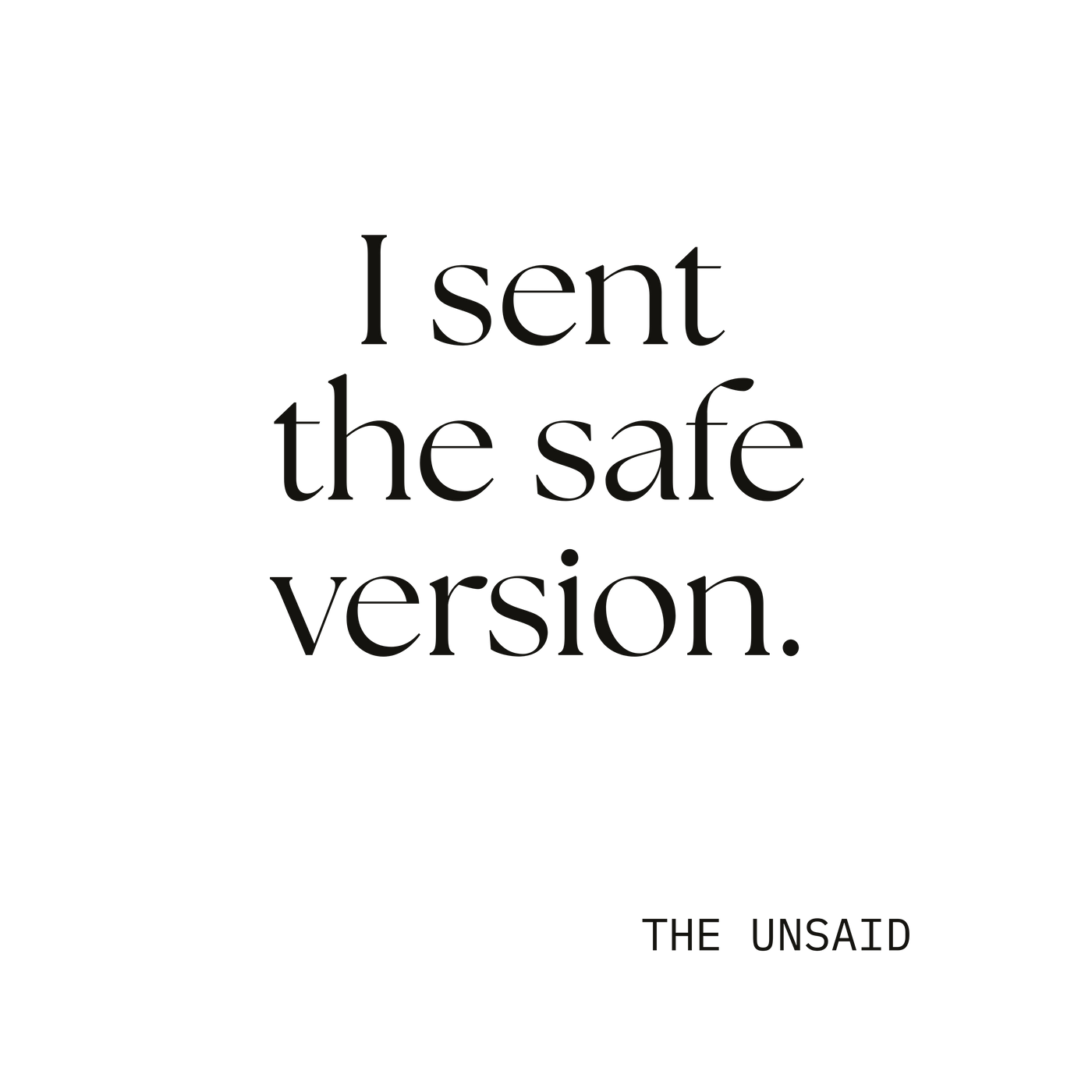 I sent the safe version.