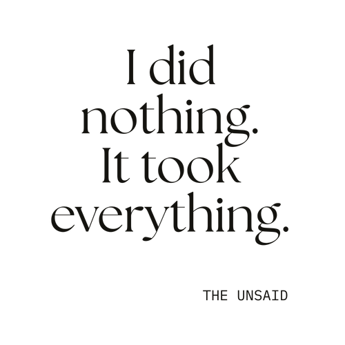 I did nothing. It took everything.