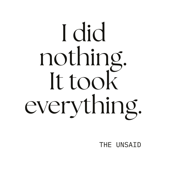 I did nothing. It took everything.