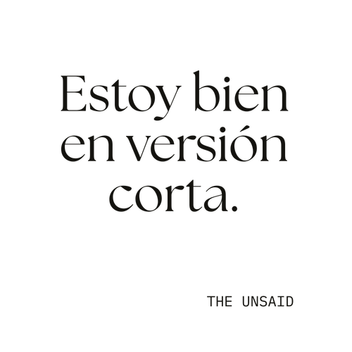 Estoy bien en versión corta.