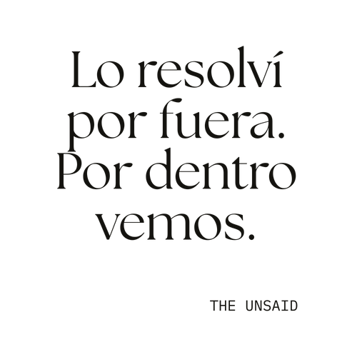 Lo resolví por fuera. Por dentro vemos.