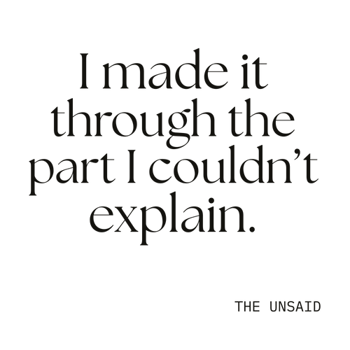 I made it through the part I couldn’t explain.
