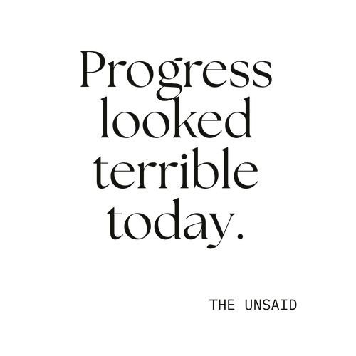 Progress looked terrible today.