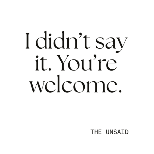 I didn’t say it. You’re welcome.