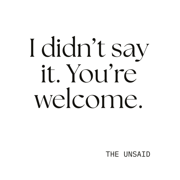 I didn’t say it. You’re welcome.