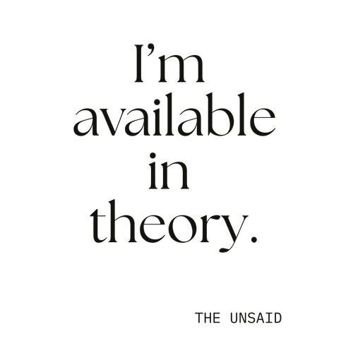 I’m available in theory.