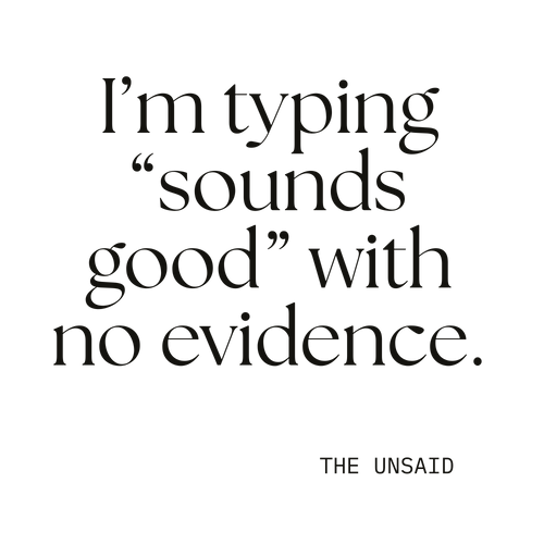 I’m typing “sounds good” with no evidence.