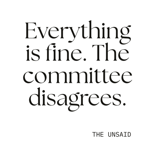 Everything is fine. The committee disagrees.