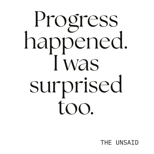 Progress happened. I was surprised too.