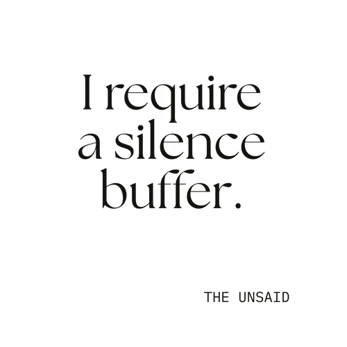 I require a silence buffer.