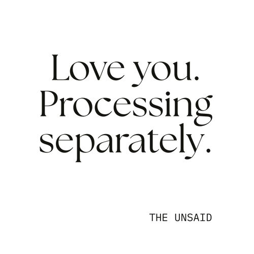 Love you. Processing separately.