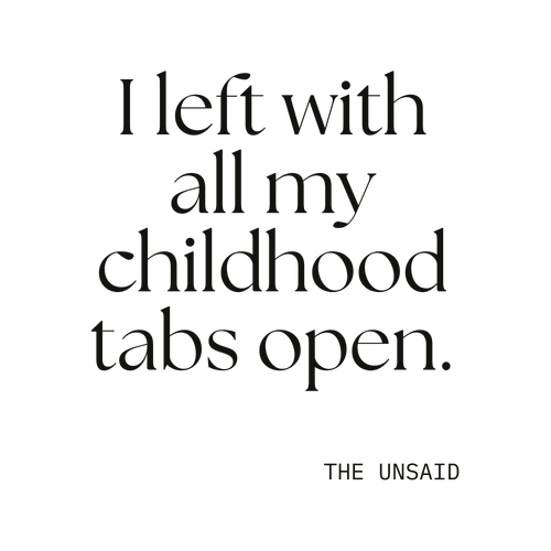 I left with all my childhood tabs open.