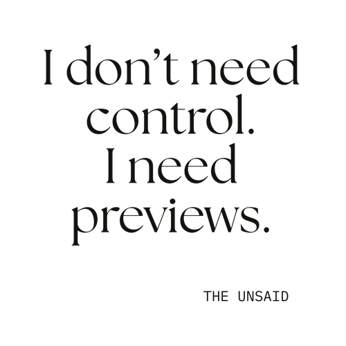 I don’t need control. I need previews.