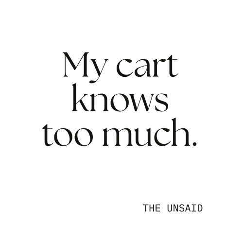 My cart knows too much.