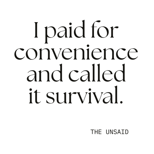 I paid for convenience and called it survival.