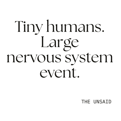 Tiny humans. Large nervous system event.