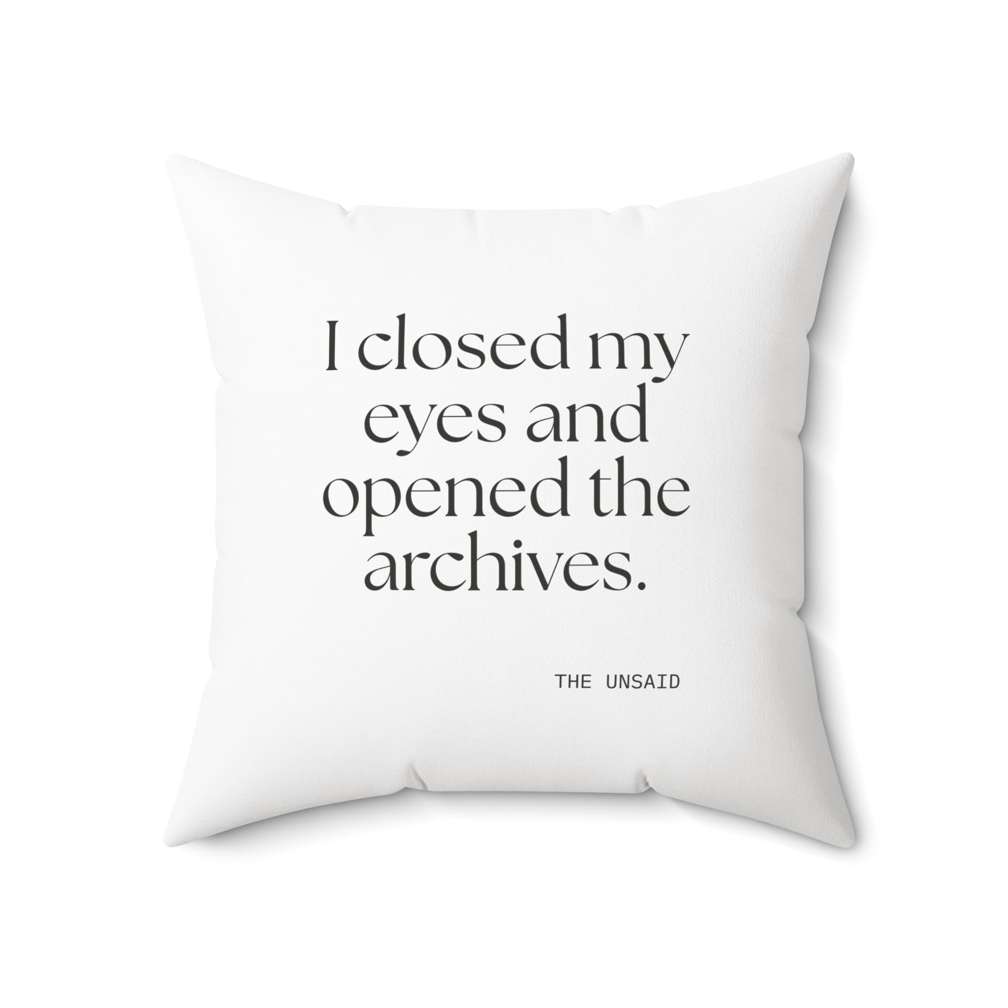 I closed my eyes and opened the archives - Throw Pillow - For Overthinkers