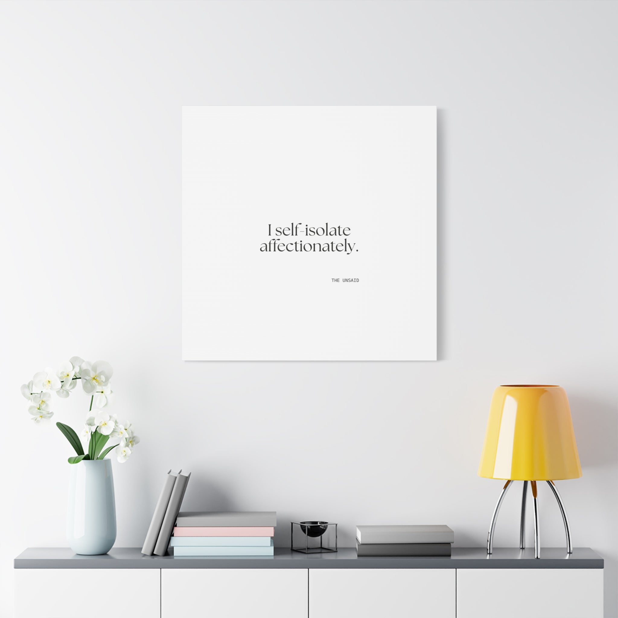 I self-isolate affectionately - Canvas Print - For Introverts