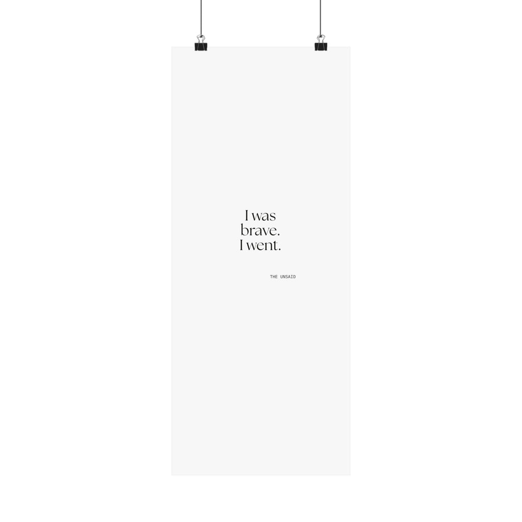 I was brave. I went - Poster - For Introverts