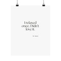 I relaxed once. Didn’t love it - Poster - Dry Humor