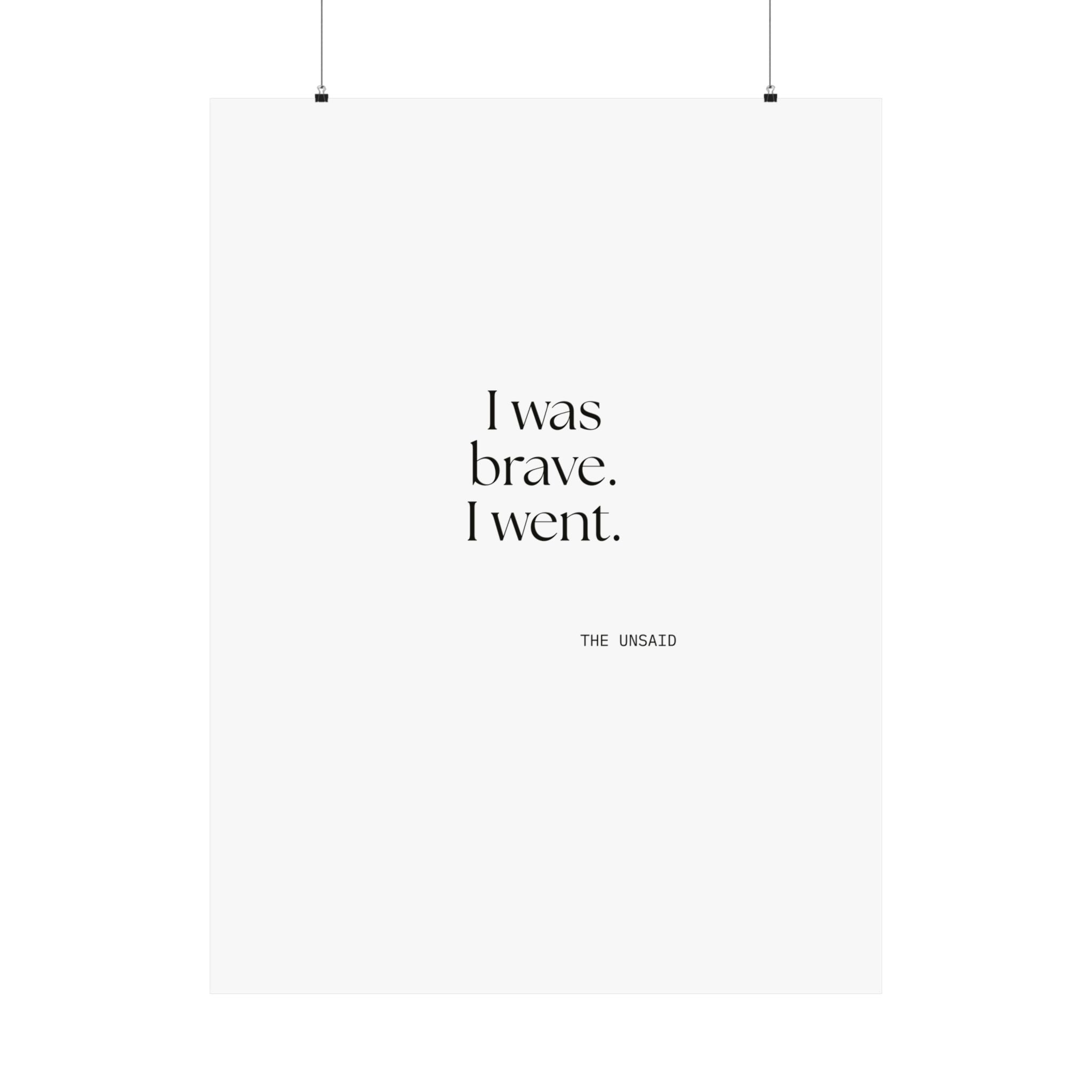 I was brave. I went - Poster - For Introverts