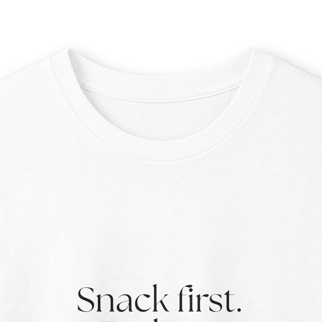 Snack first. Feelings later - Long Sleeve Shirt - Dry Humor