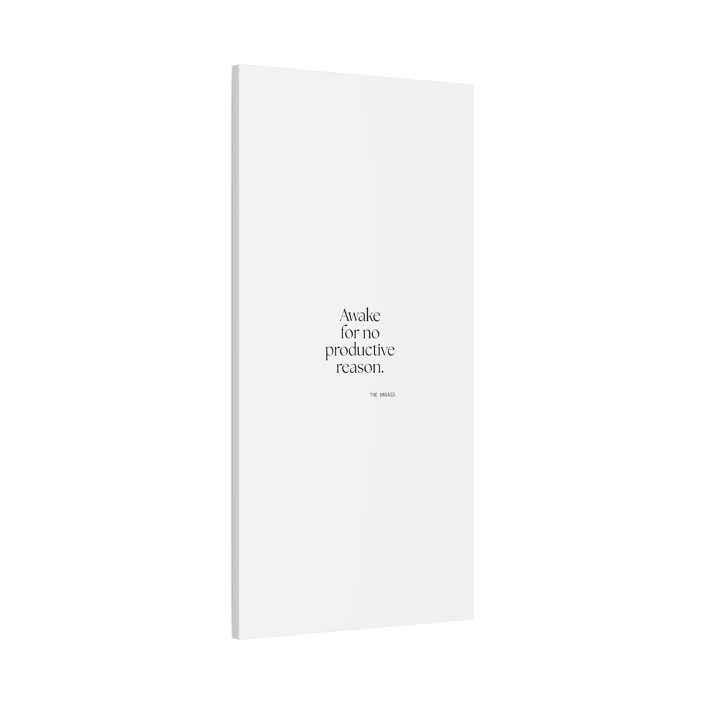 Awake for no productive reason - Canvas Print - For Overthinkers
