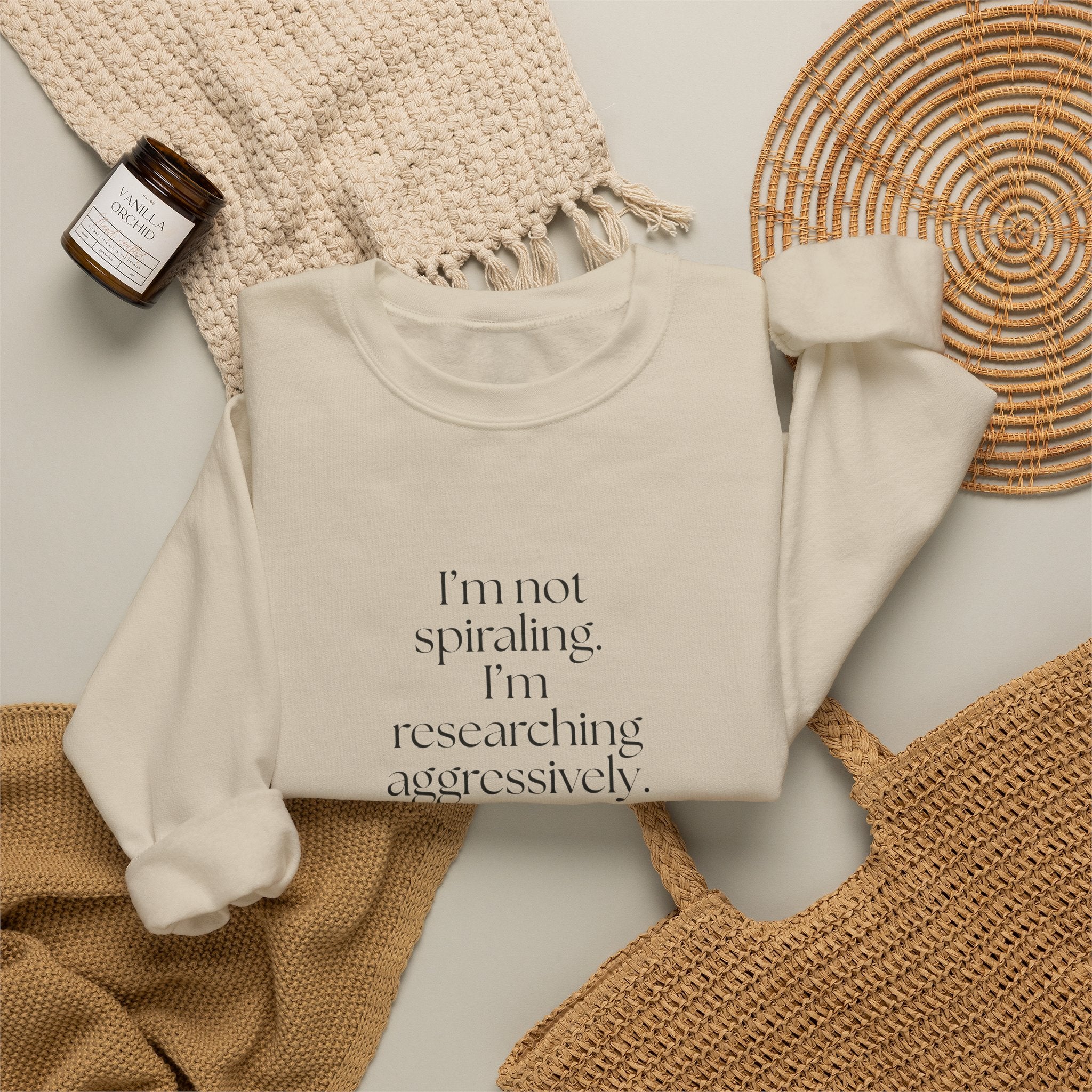 I’m not spiraling. I’m researching aggressively - Sweatshirt - For Overthinkers