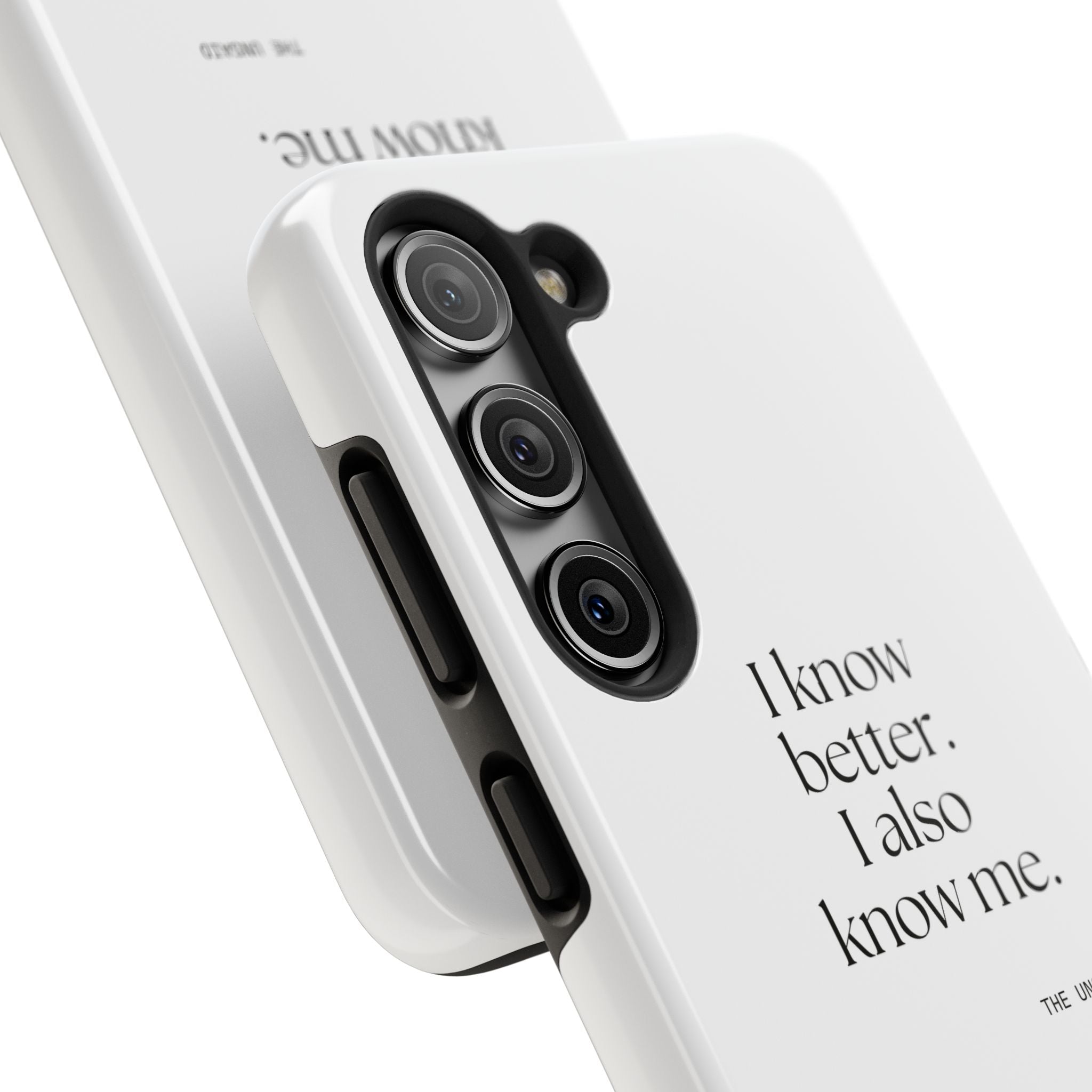 I know better. I also know me - Tough Phone Case - Dry Humor