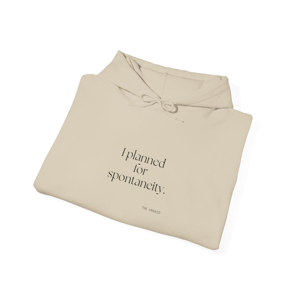 I planned for spontaneity - Hoodie - Dry Humor