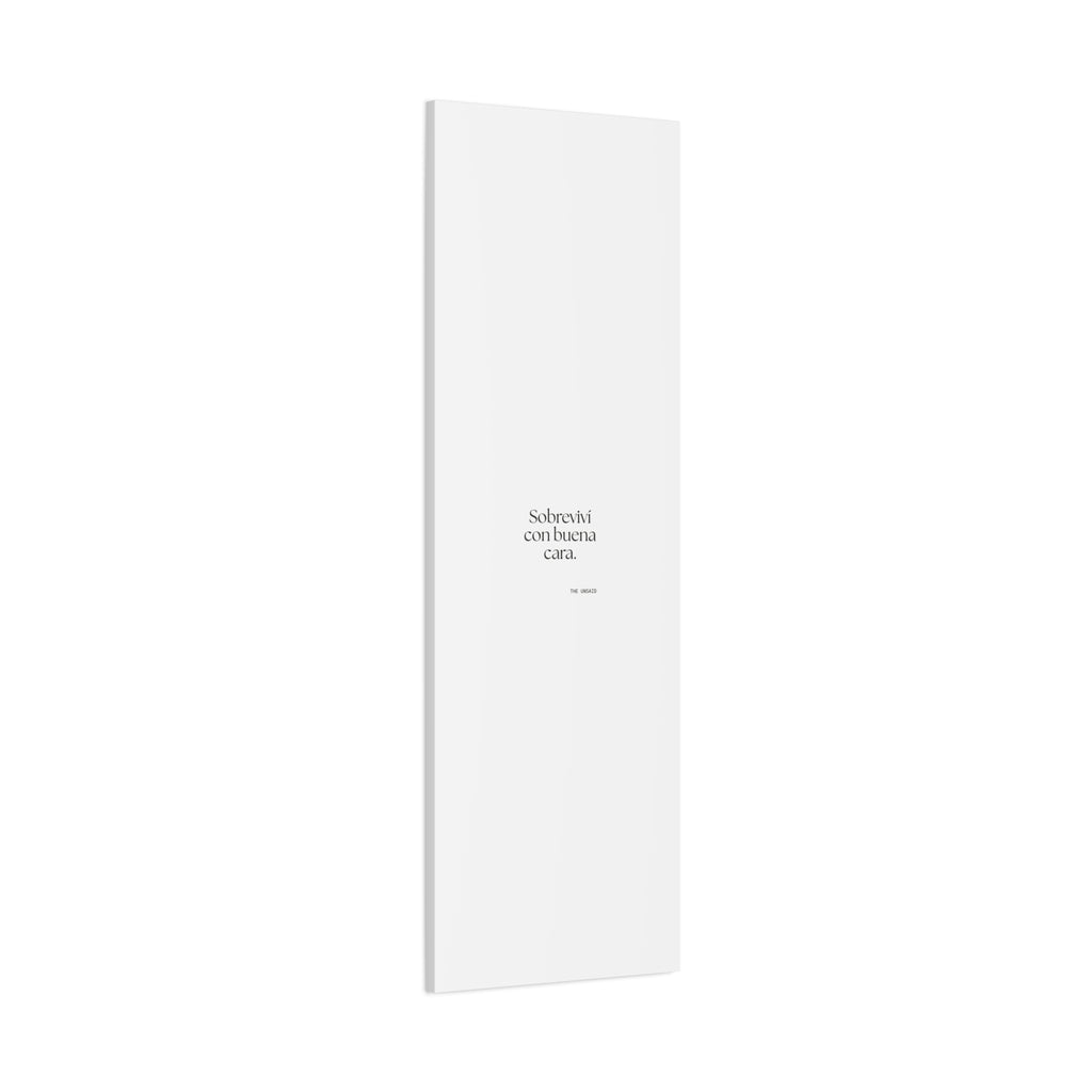 Sobreviví con buena cara - Canvas Print - En Español