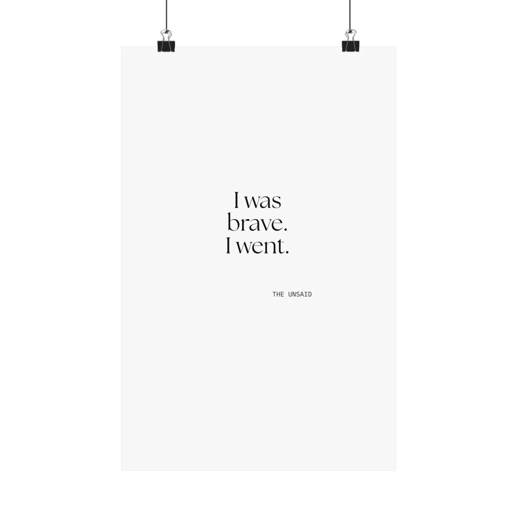 I was brave. I went - Poster - For Introverts