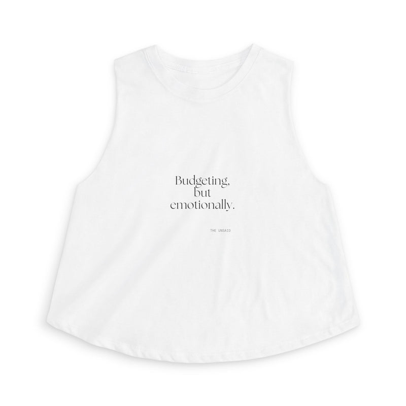 Crop Top — Budgeting, but emotionally.