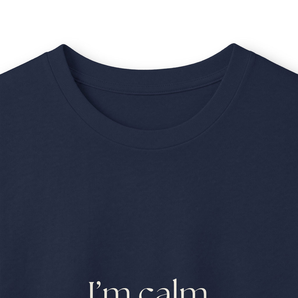 I’m calm in theory - Long Sleeve Shirt - For Quiet Minds