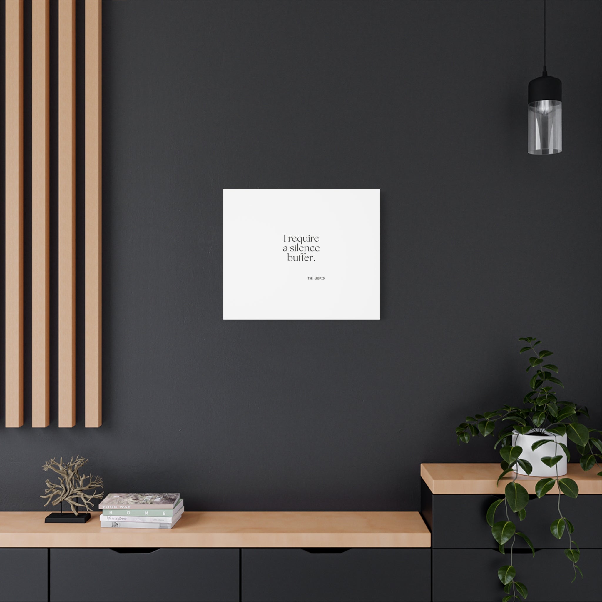 I require a silence buffer - Canvas Print - For Introverts