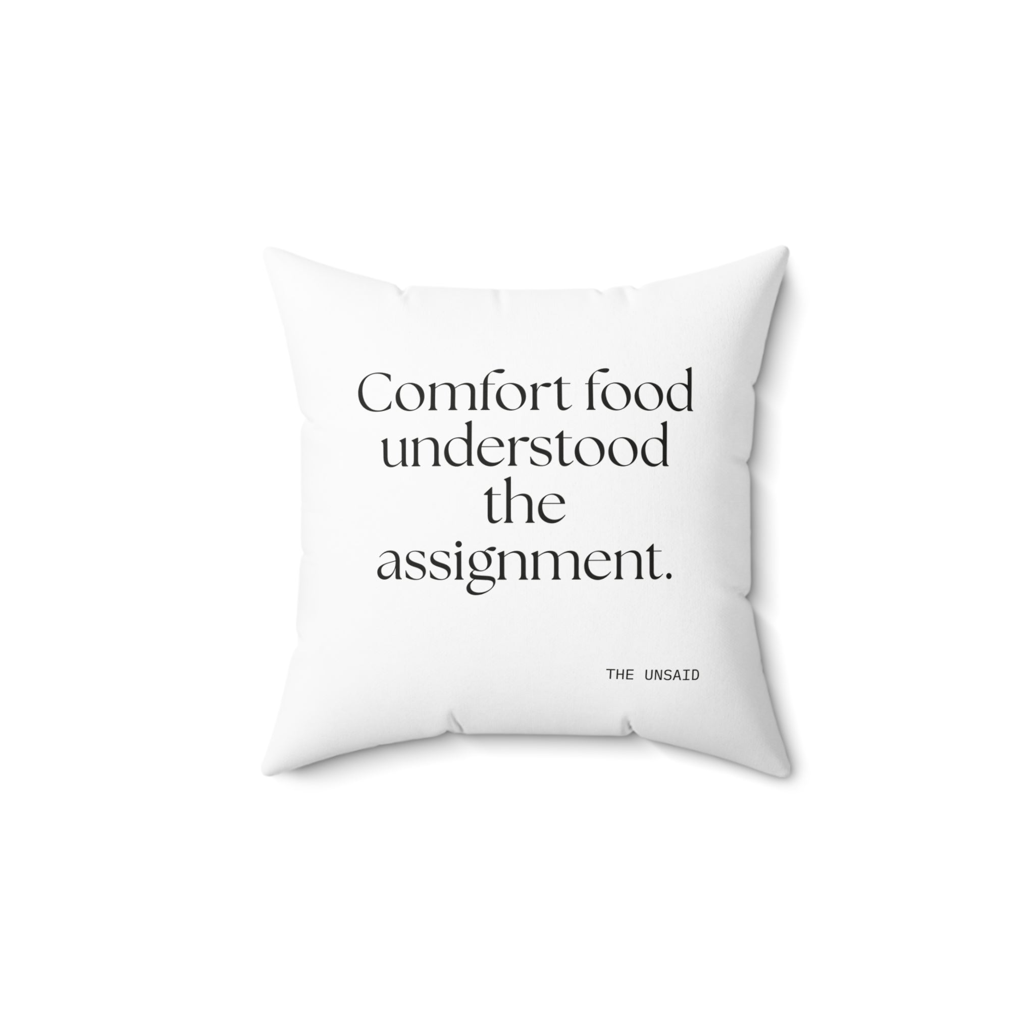 Comfort food understood the assignment - Throw Pillow - Dry Humor