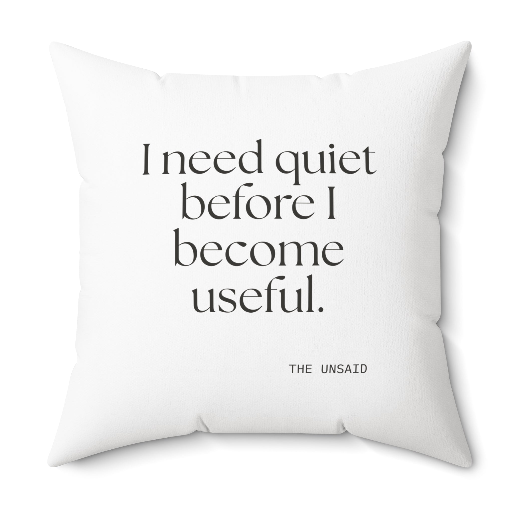I need quiet before I become useful - Throw Pillow - For Introverts