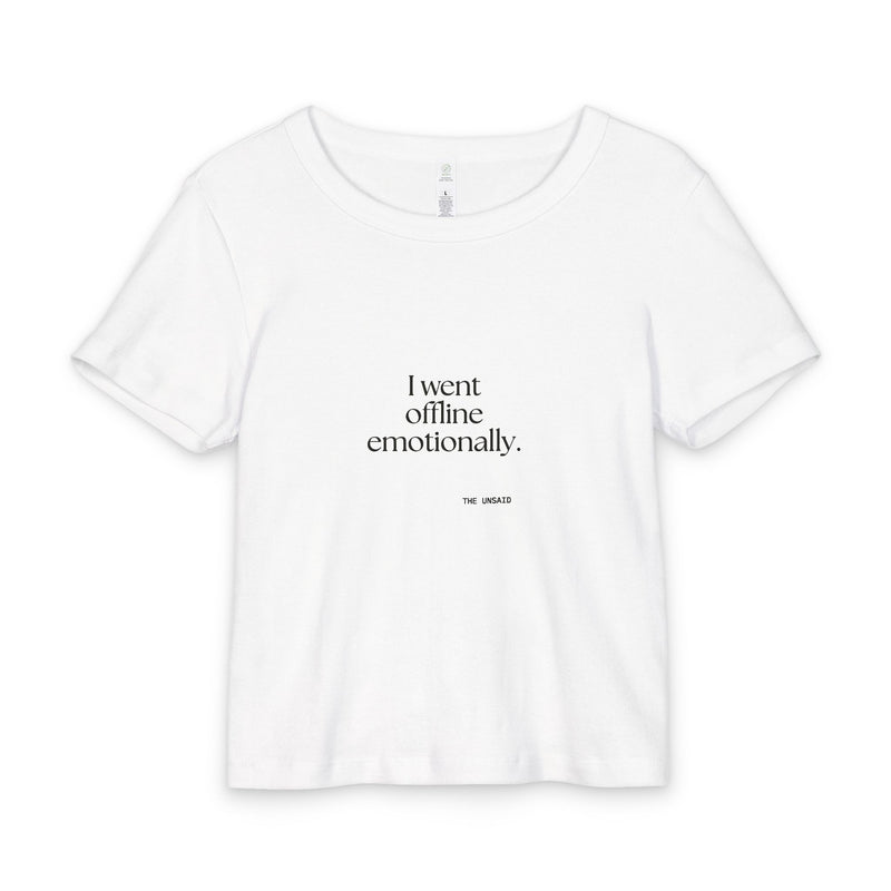 Baby Tee — I went offline emotionally.