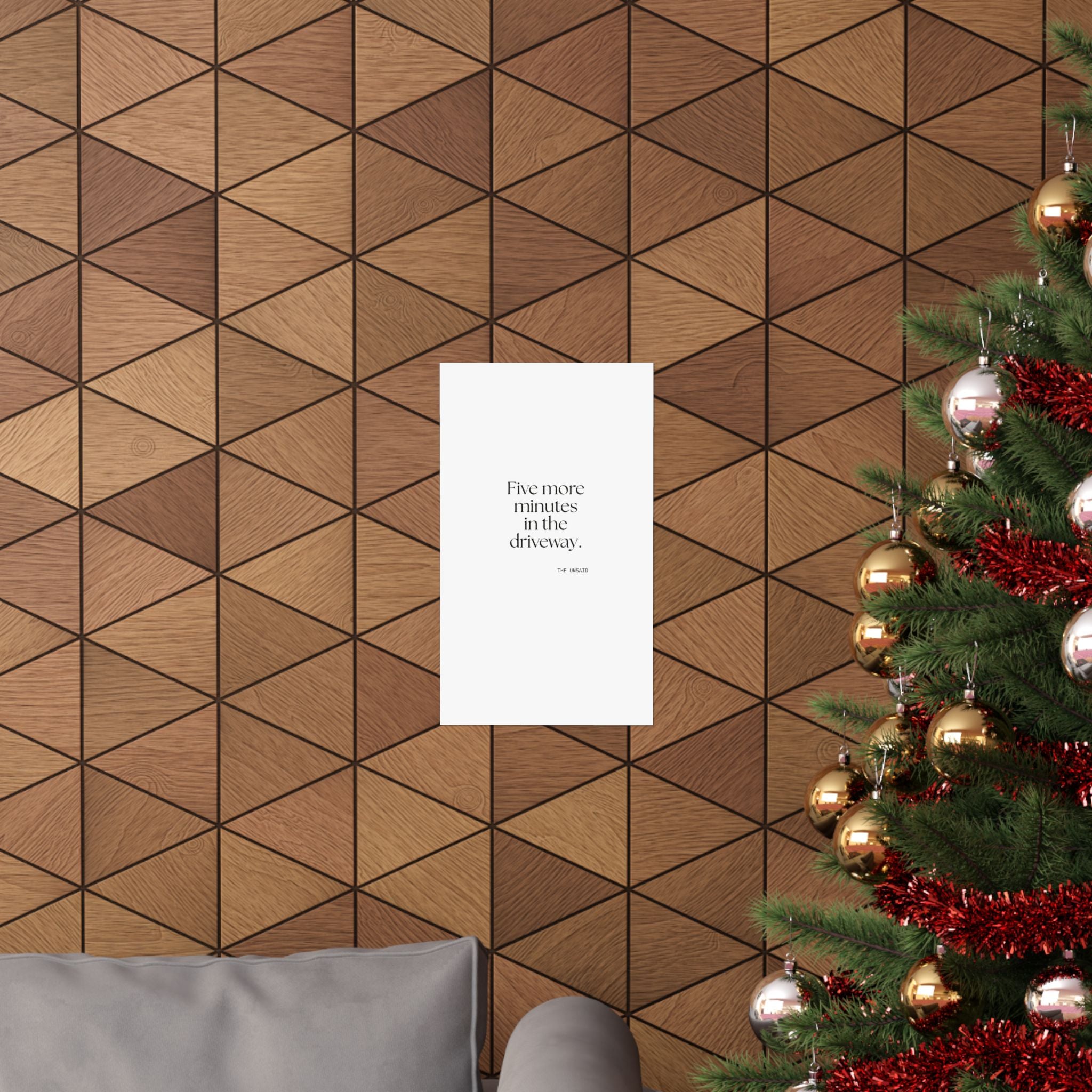 Five more minutes in the driveway - Poster - For Quiet Minds