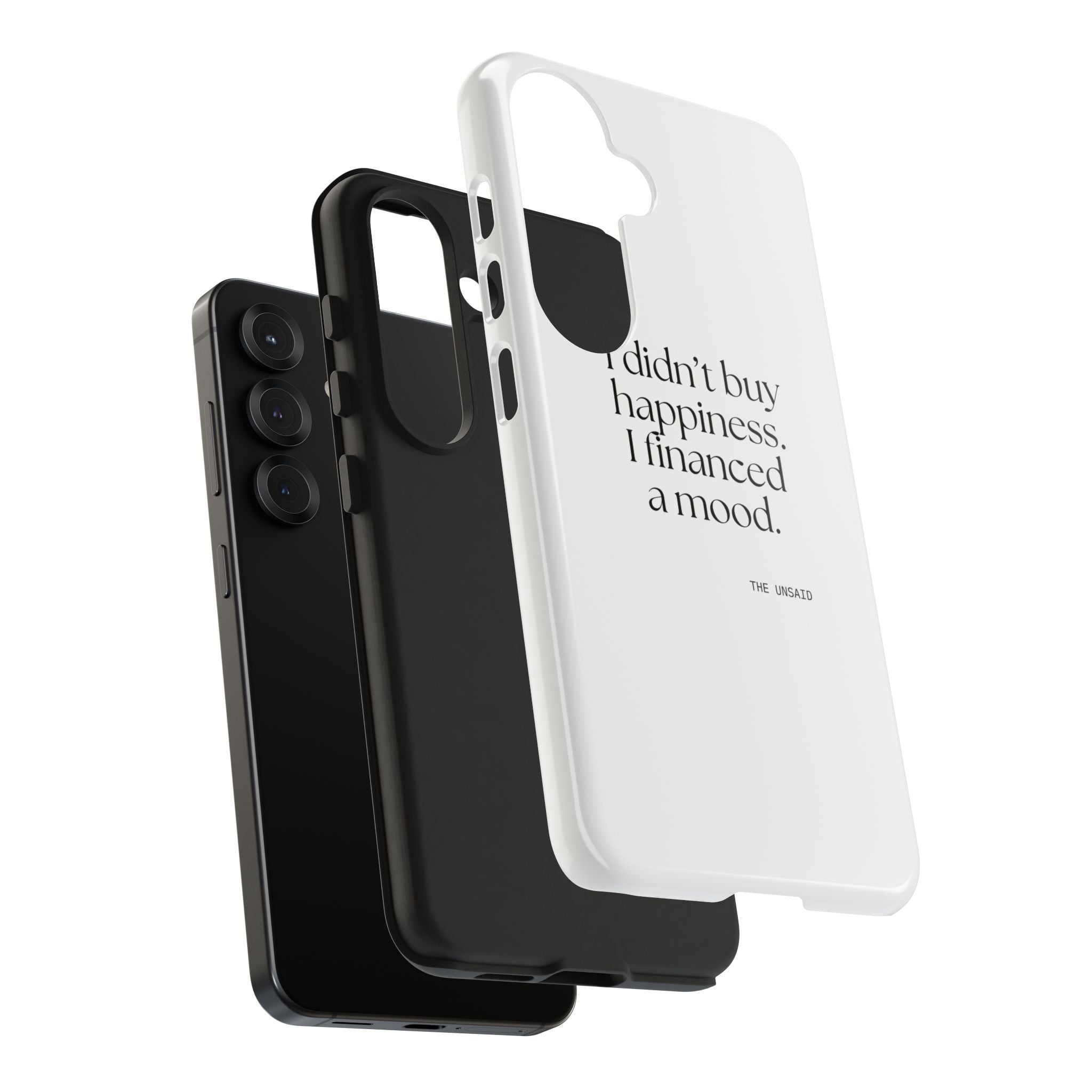 I didn’t buy happiness. I financed a mood - Tough Phone Case - Dry Humor