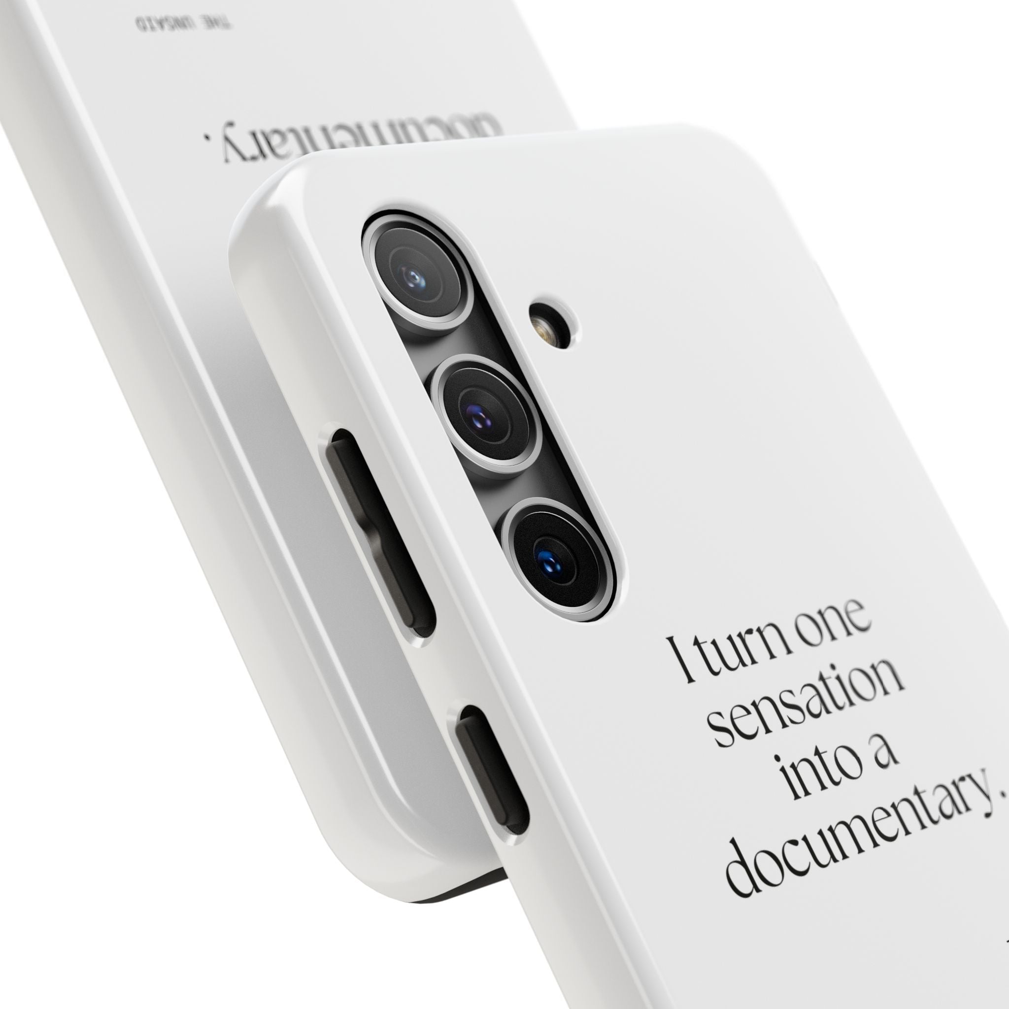 I turned one sensation into a documentary - Tough Phone Case - For Overthinkers