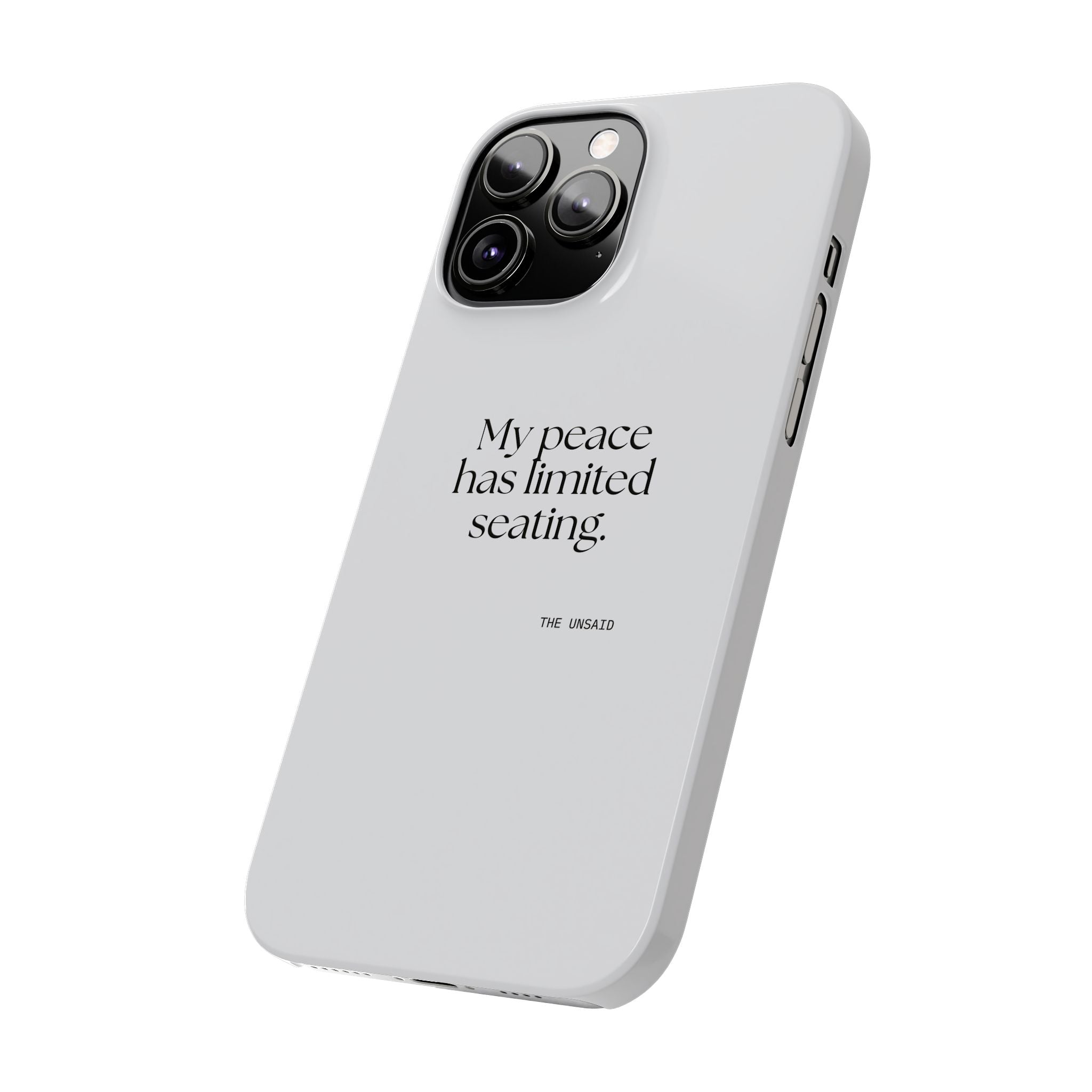 My peace has limited seating - Phone Case - For Introverts