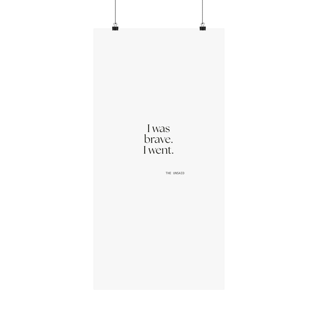 I was brave. I went - Poster - For Introverts