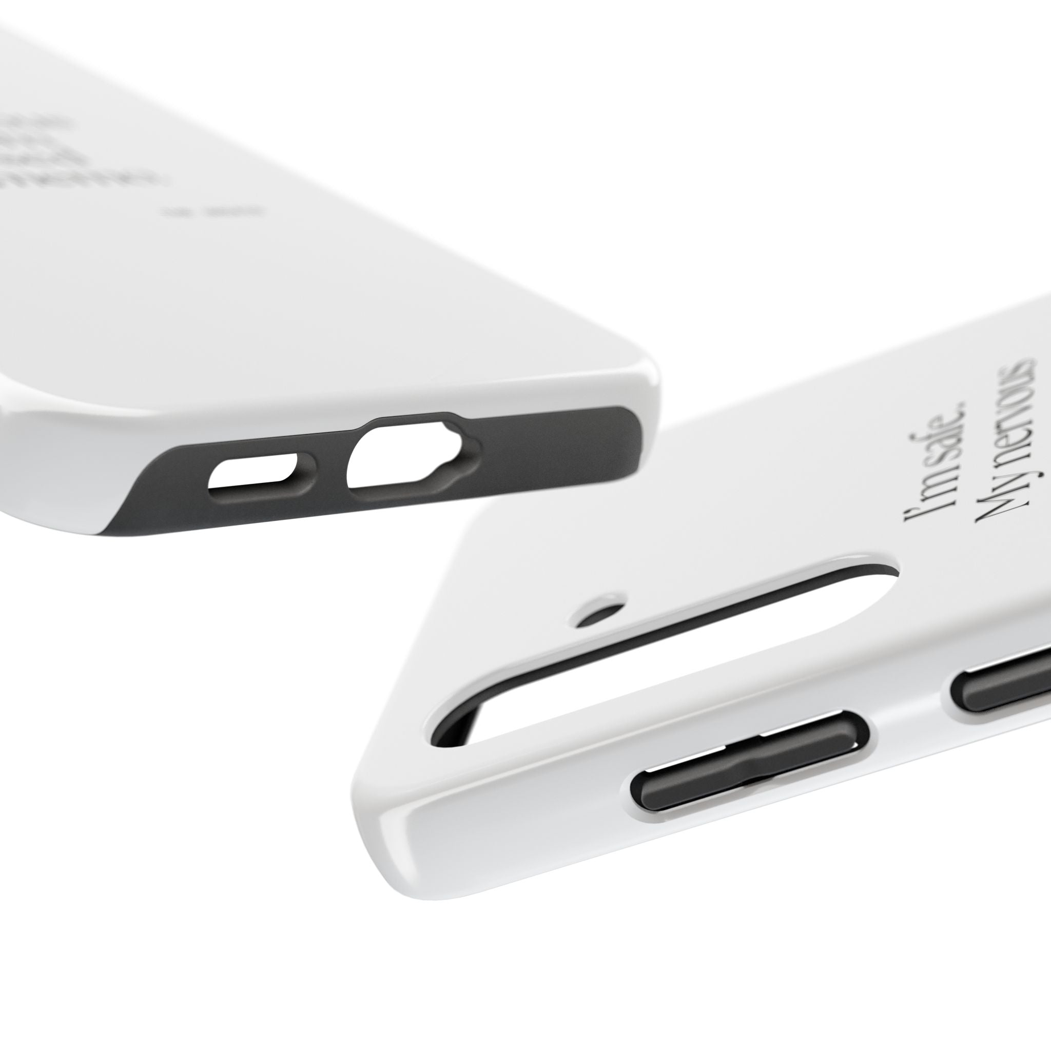 I’m safe. My nervous system missed the memo - Tough Phone Case - For Quiet Minds