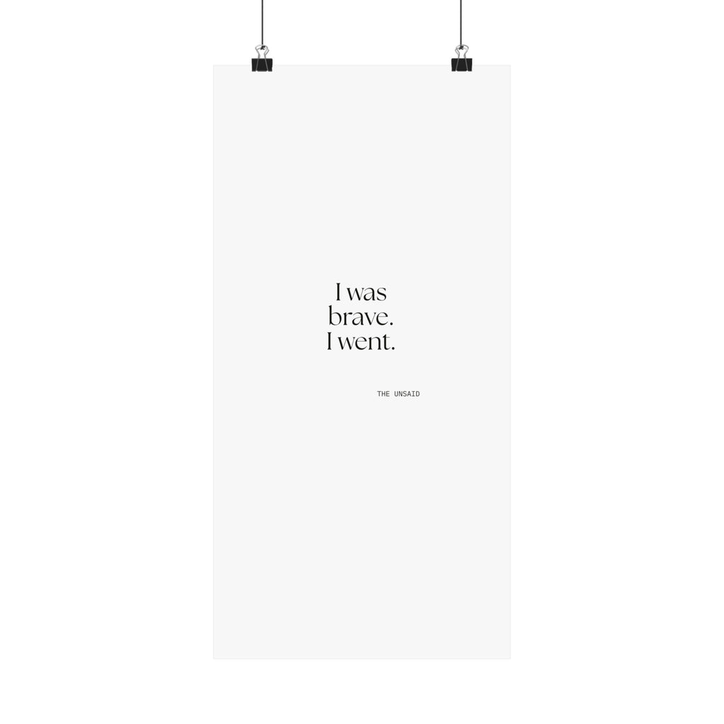 I was brave. I went - Poster - For Introverts