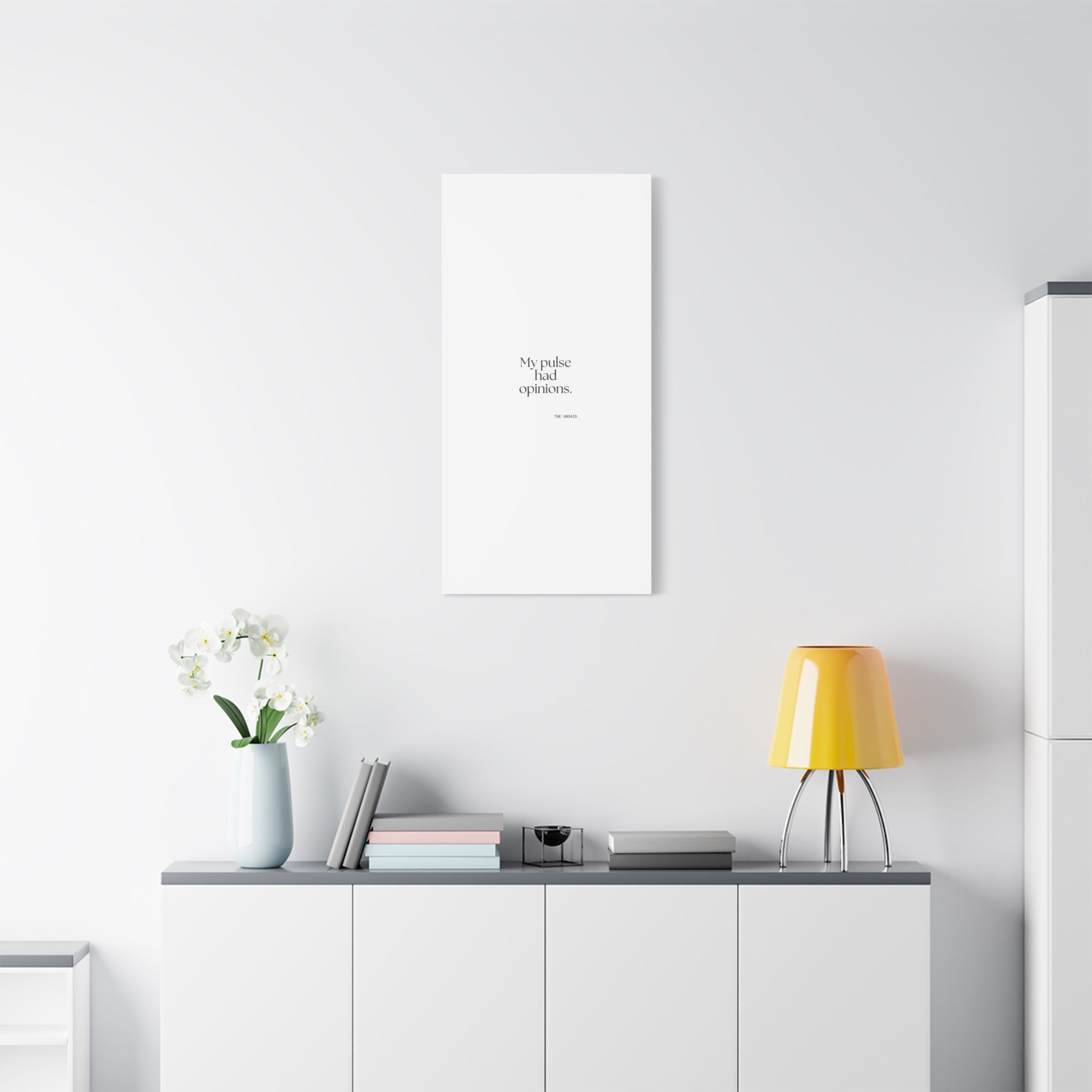 My pulse had opinions - Canvas Print - For Overthinkers
