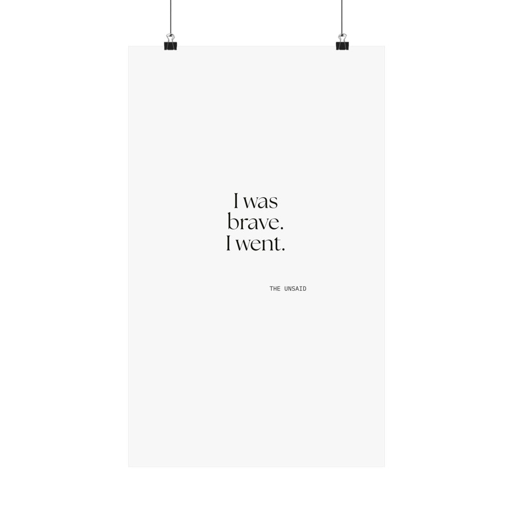 I was brave. I went - Poster - For Introverts