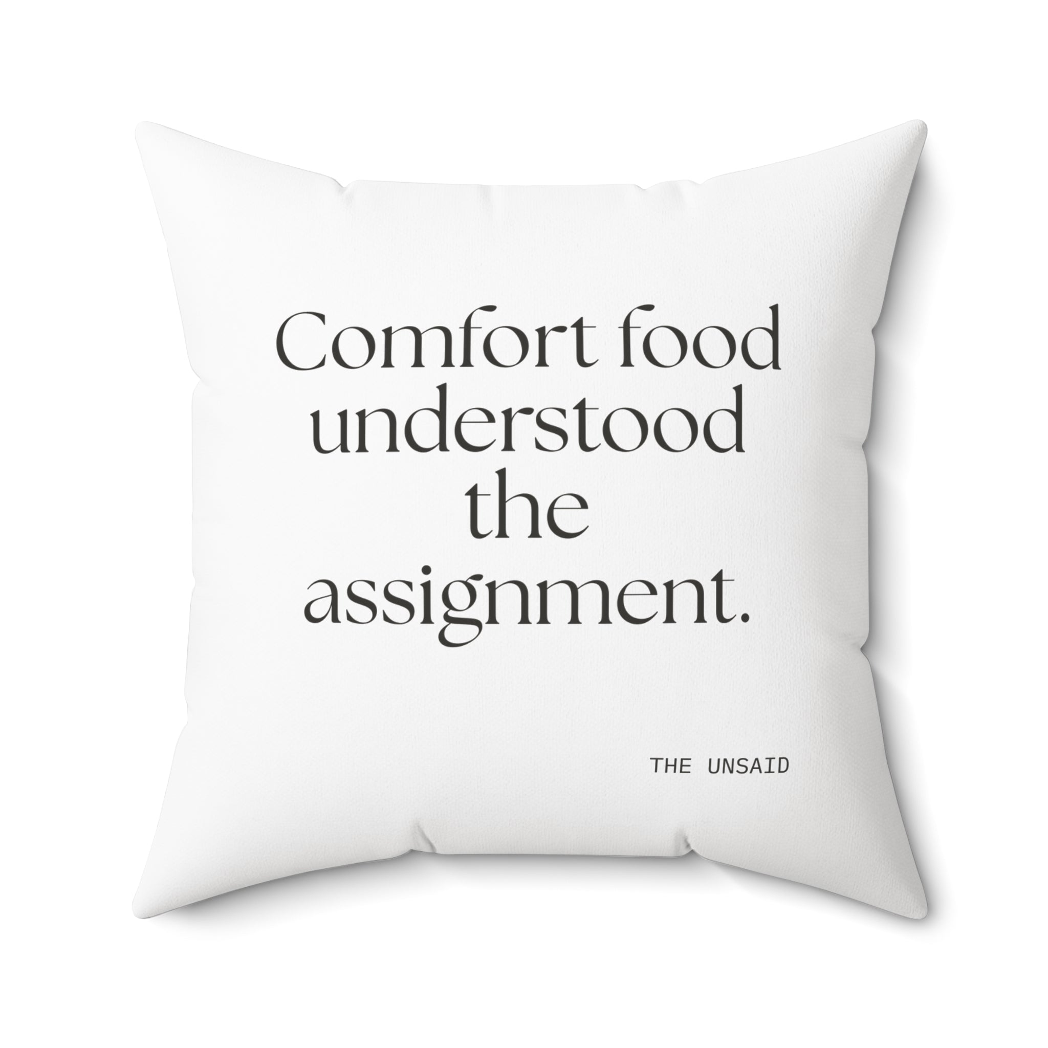 Comfort food understood the assignment - Throw Pillow - Dry Humor